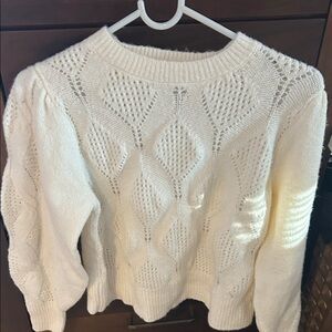 Elegant Off White Knit Sweater